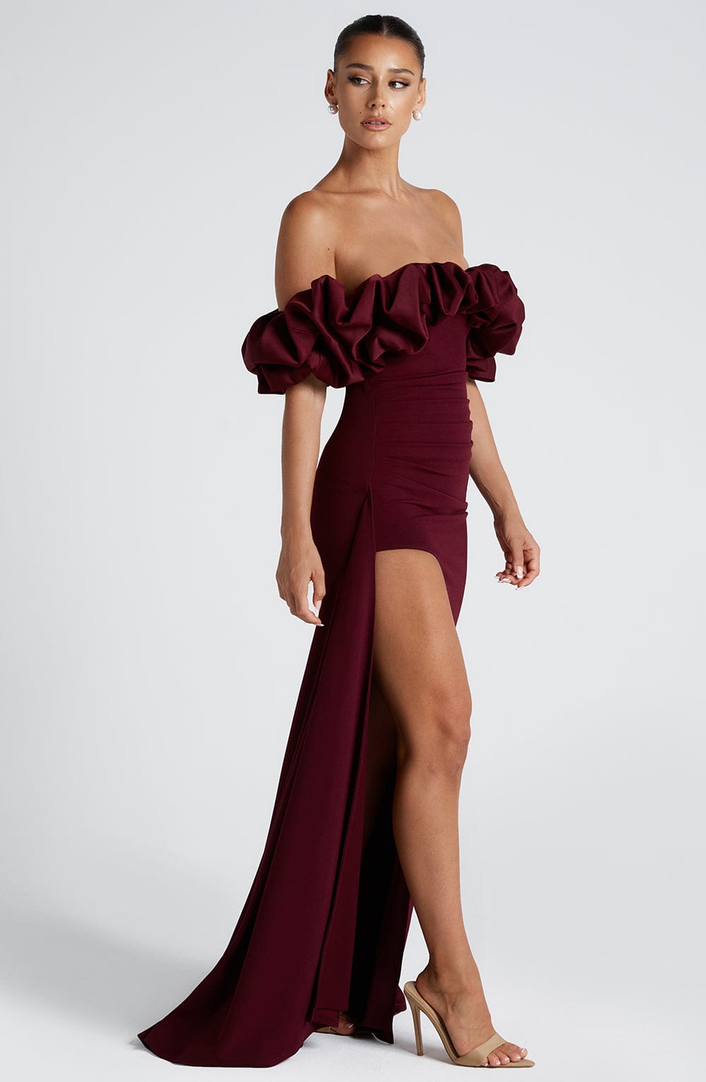Elsie Maxi Dress Cherry Lacquer