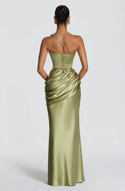 Emina Maxi Dress Light Olive