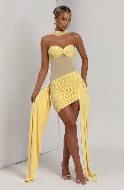 Fiorella Mini Dress Lemon