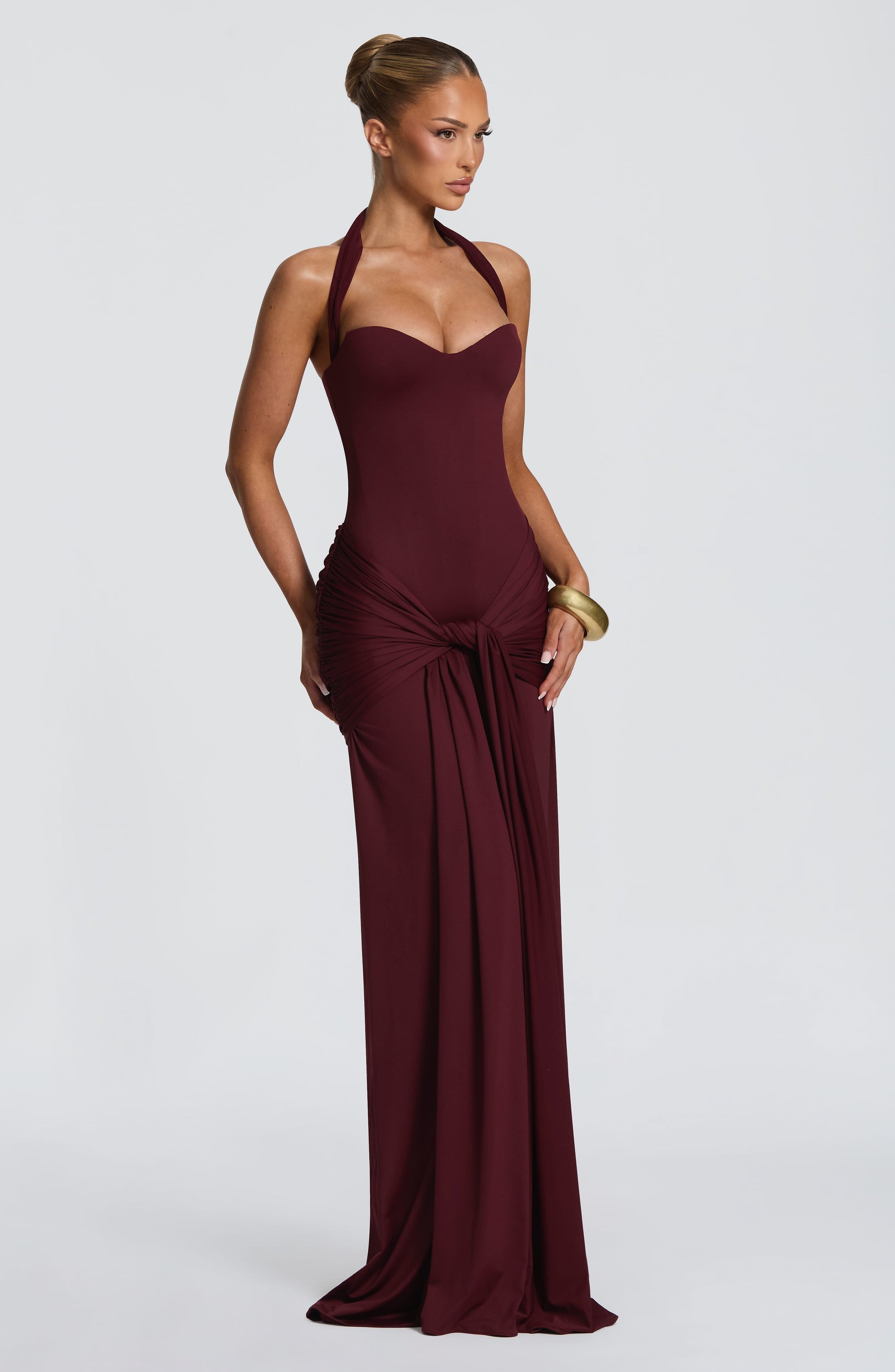 Gia Maxi Dress Cherry Lacquer