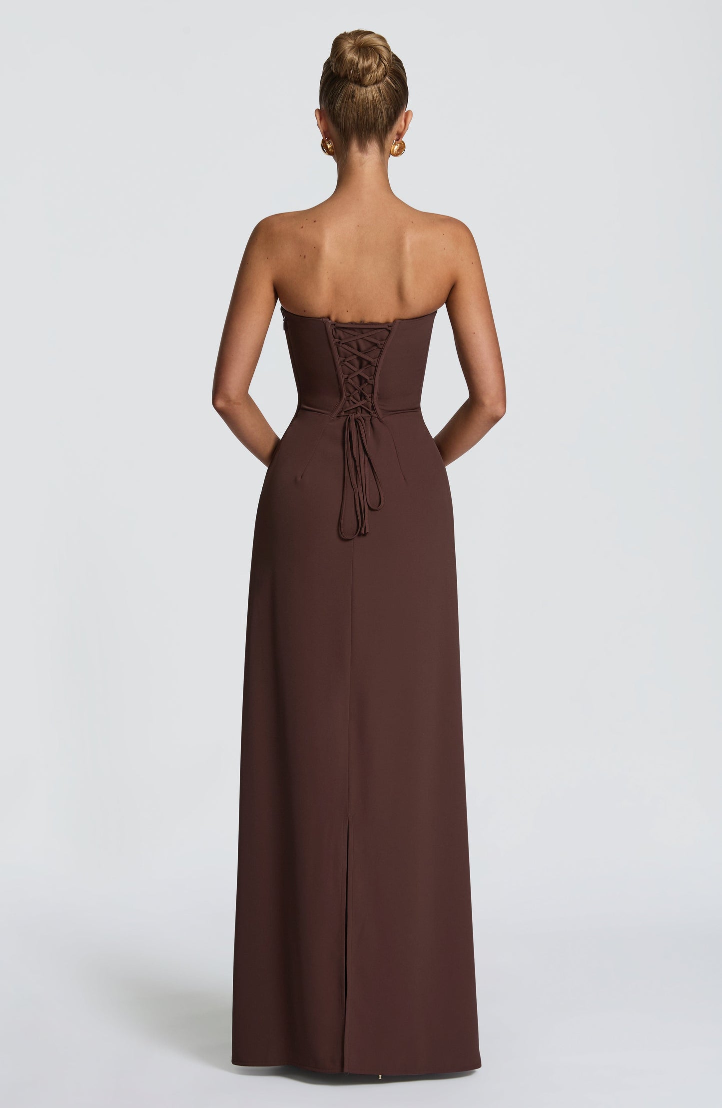 Irmina Maxi Dress Plum Brown