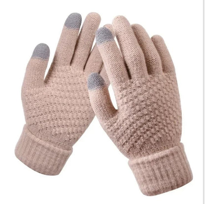 Warm Stretch Knit Touch Screen Gloves For Women And Men Winter Mittens 11