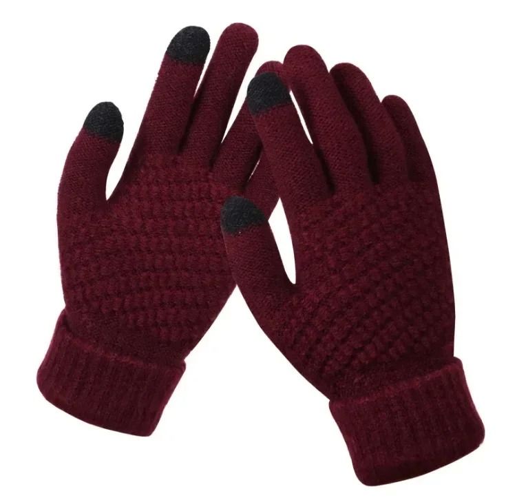 Warm Stretch Knit Touch Screen Gloves For Women And Men Winter Mittens 13