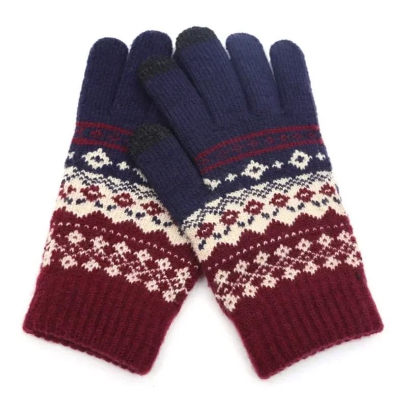 Warm Stretch Knit Touch Screen Gloves For Women And Men Winter Mittens 14