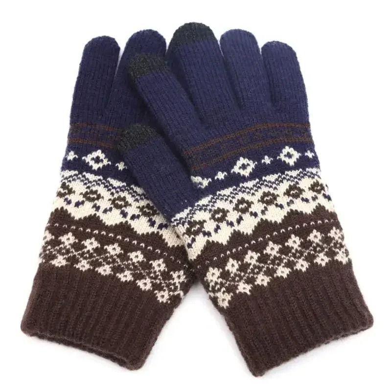 Warm Stretch Knit Touch Screen Gloves For Women And Men Winter Mittens 15