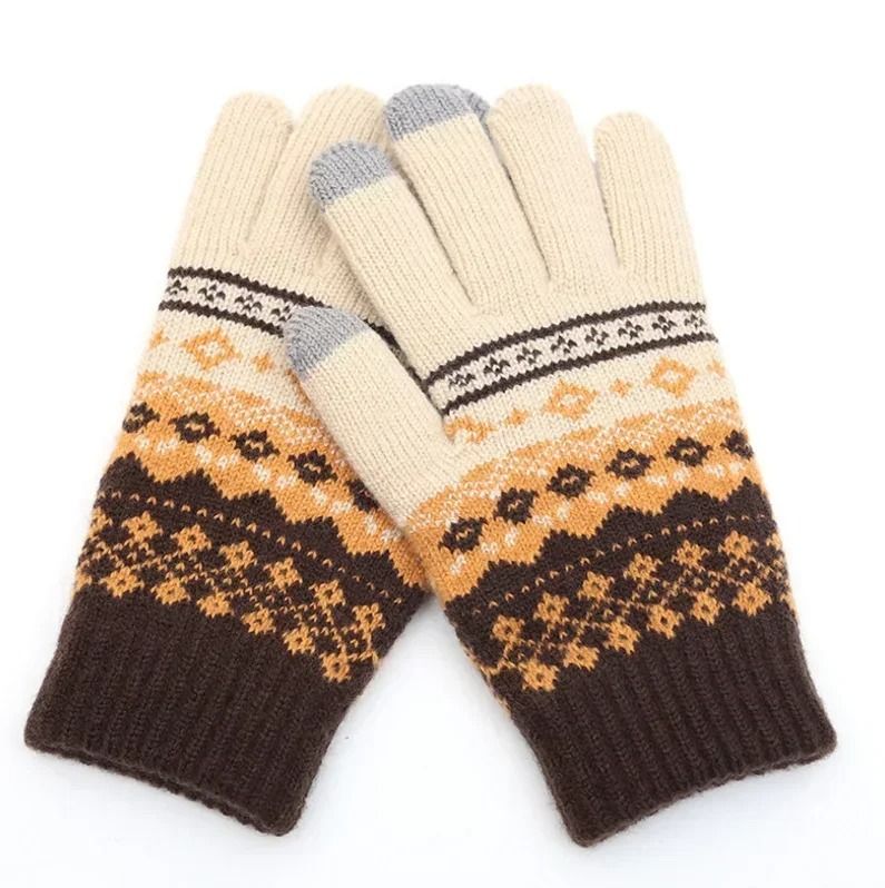 Warm Stretch Knit Touch Screen Gloves For Women And Men Winter Mittens 17