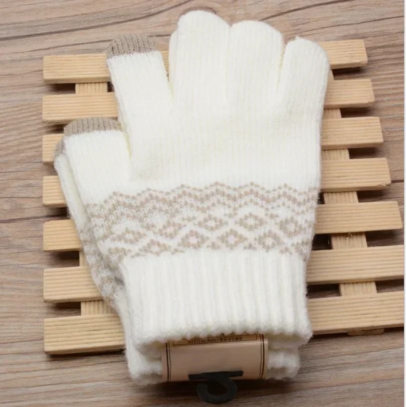Warm Stretch Knit Touch Screen Gloves For Women And Men Winter Mittens 18