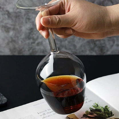 Creative Upside Down Wine Glass With Long Stem Unique 400ml Wine Cup 4