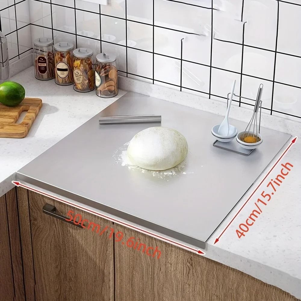 Stainless Steel Cutting Board Multi Purpose Kitchen Surface For Kneading And Chopping 6