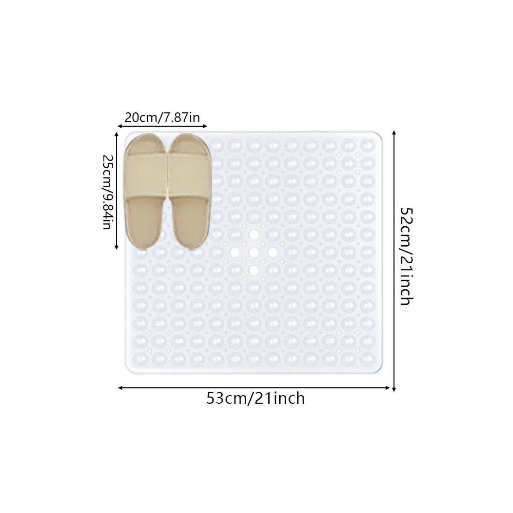 Non Slip Shower Bath Mat With Suction Cups For Bathroom Floor Safety 8