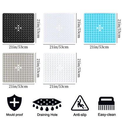 Non Slip Shower Bath Mat With Suction Cups For Bathroom Floor Safety 1