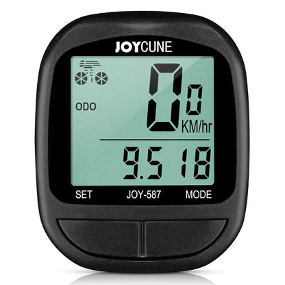 Waterproof Bike Computer with Wired Speedometer and Odometer – LED Display Cycling Stopwatch