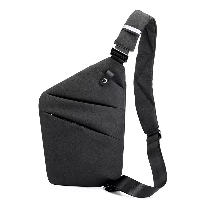 Fengdong Mens UltraThin AntiTheft Chest Bag  Compact Crossbody Sling Bag For Travel And Sports 6
