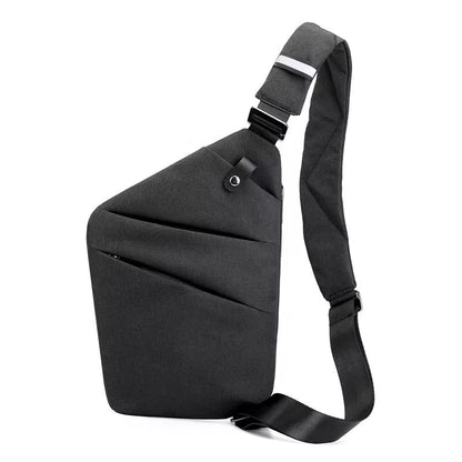 Fengdong Mens UltraThin AntiTheft Chest Bag  Compact Crossbody Sling Bag For Travel And Sports 6