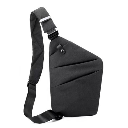 Fengdong Mens UltraThin AntiTheft Chest Bag  Compact Crossbody Sling Bag For Travel And Sports 7