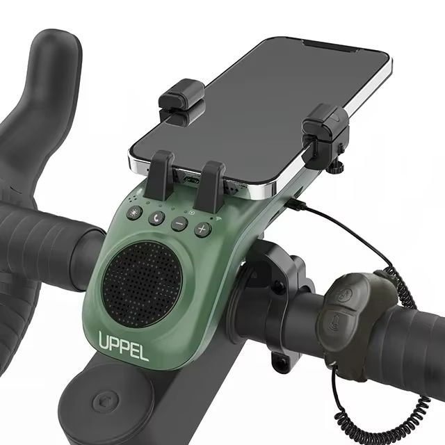 UPPEL 10in1 Bike Light With Phone Holder Bluetooth Speaker  Rechargeable 5000mAh Battery 7