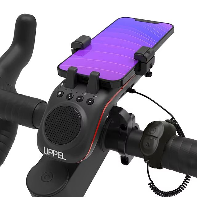 UPPEL 10in1 Bike Light With Phone Holder Bluetooth Speaker  Rechargeable 5000mAh Battery 8