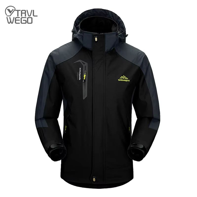TRVLWEGO Mens Waterproof Hiking Jacket  Lightweight Outdoor Windbreaker For Camping Trekking  Trave 1