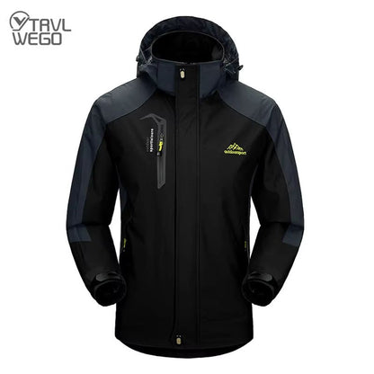TRVLWEGO Mens Waterproof Hiking Jacket  Lightweight Outdoor Windbreaker For Camping Trekking  Trave 1