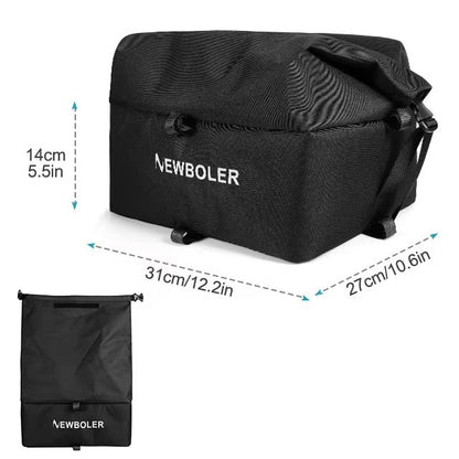 Large Capacity Rear Bike Basket  Durable Bicycle Cargo Rack Bag For EBikes Travel  Shopping 6