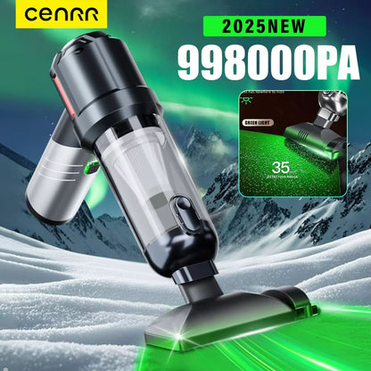 CENRR Cordless Car Vacuum Cleaner – Mini Portable Handheld Vacuum with Powerful Suction for Home & Auto