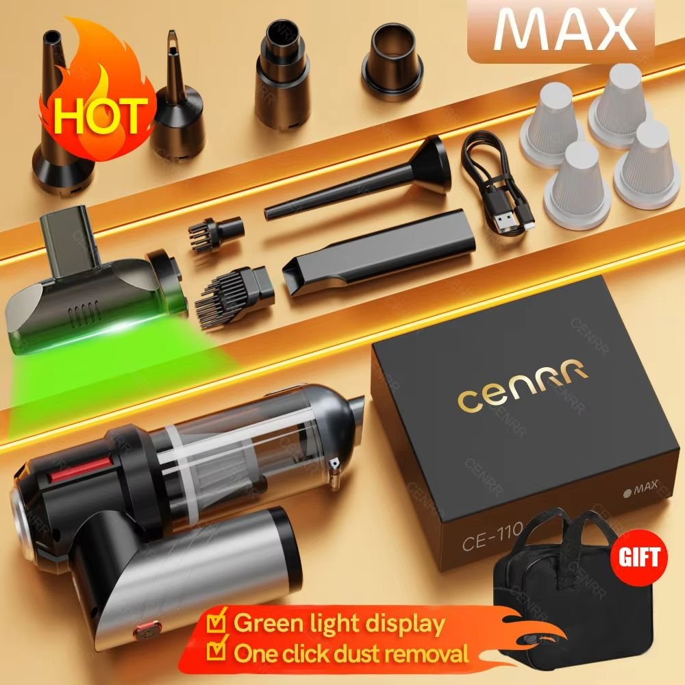 CENRR Cordless Car Vacuum Cleaner  Mini Portable Handheld Vacuum With Powerful Suction For Home  Au 11