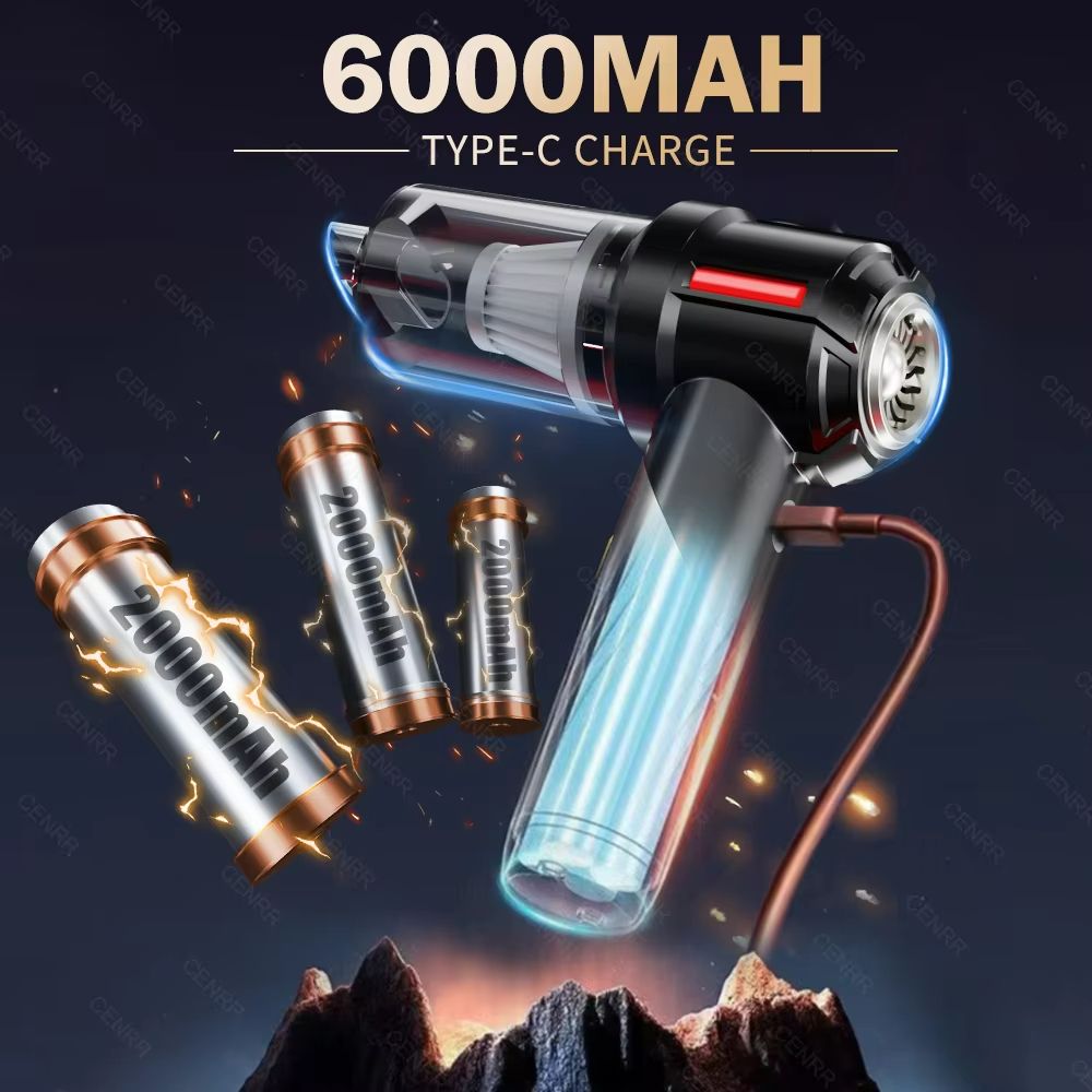 CENRR Cordless Car Vacuum Cleaner  Mini Portable Handheld Vacuum With Powerful Suction For Home  Au 3