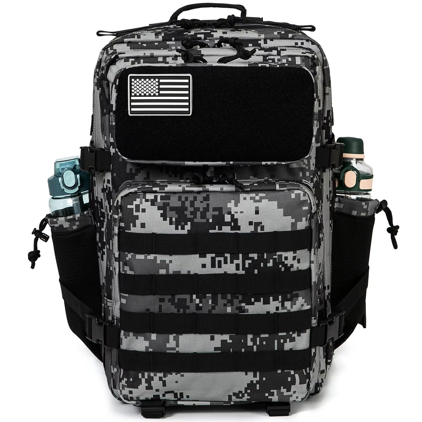 45L Tactical Backpack  MOLLE Survival Rucksack With Bottle Holder For Hiking Hunting  Outdoor Adven 1