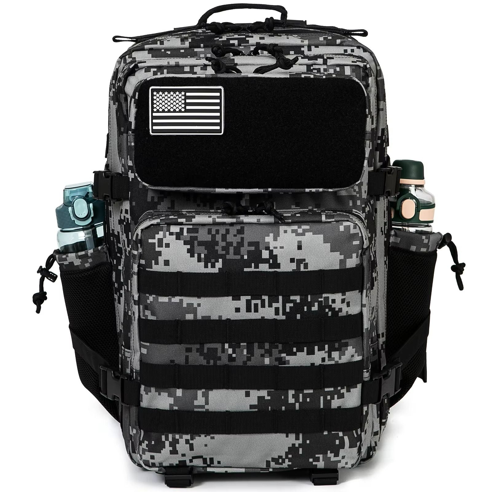 45L Tactical Backpack  MOLLE Survival Rucksack With Bottle Holder For Hiking Hunting  Outdoor Adven 1