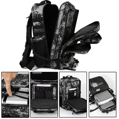 45L Tactical Backpack  MOLLE Survival Rucksack With Bottle Holder For Hiking Hunting  Outdoor Adven 4
