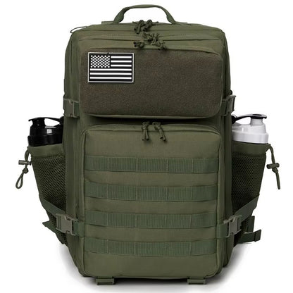 45L Tactical Backpack  MOLLE Survival Rucksack With Bottle Holder For Hiking Hunting  Outdoor Adven 9