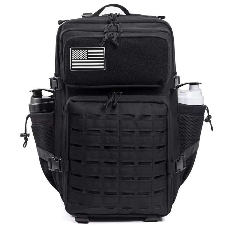 45L Tactical Backpack  MOLLE Survival Rucksack With Bottle Holder For Hiking Hunting  Outdoor Adven 13
