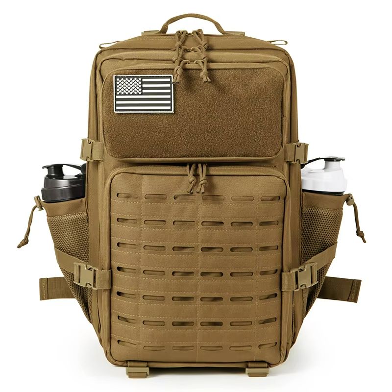 45L Tactical Backpack  MOLLE Survival Rucksack With Bottle Holder For Hiking Hunting  Outdoor Adven 14