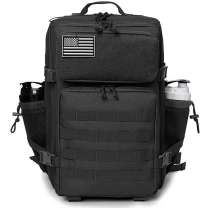 45L Tactical Backpack  MOLLE Survival Rucksack With Bottle Holder For Hiking Hunting  Outdoor Adven 7