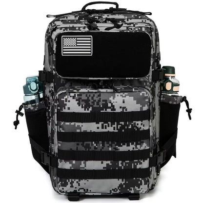 45L Tactical Backpack  MOLLE Survival Rucksack With Bottle Holder For Hiking Hunting  Outdoor Adven 8