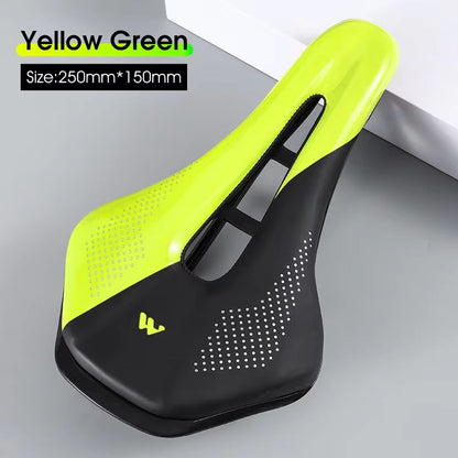 WEST BIKING Comfortable Bike Saddle  WearResistant PU Leather Hollow Bicycle Seat Cushion For Road  12