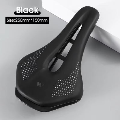 WEST BIKING Comfortable Bike Saddle  WearResistant PU Leather Hollow Bicycle Seat Cushion For Road  8