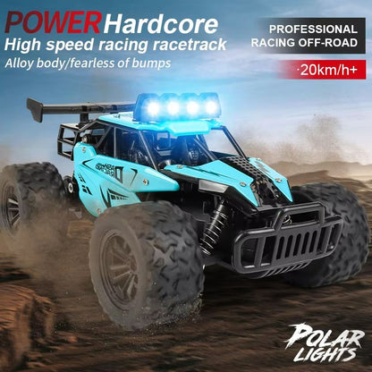 1 Is To 16 RC Drift Racing Car  HighSpeed Remote Control OffRoad Vehicle With LED Lights  Alloy Bod 2