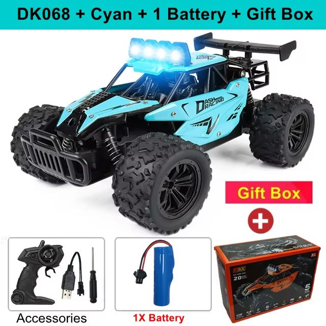 1 Is To 16 RC Drift Racing Car  HighSpeed Remote Control OffRoad Vehicle With LED Lights  Alloy Bod 15