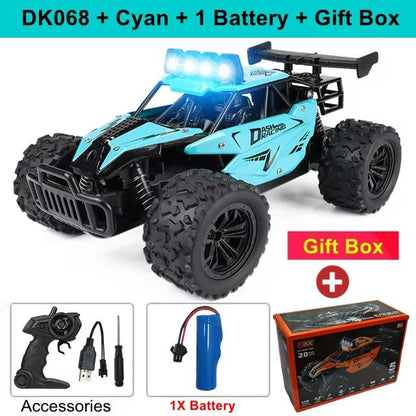 1 Is To 16 RC Drift Racing Car  HighSpeed Remote Control OffRoad Vehicle With LED Lights  Alloy Bod 15