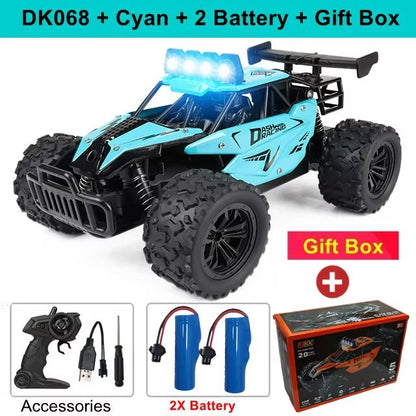 1 Is To 16 RC Drift Racing Car  HighSpeed Remote Control OffRoad Vehicle With LED Lights  Alloy Bod 16