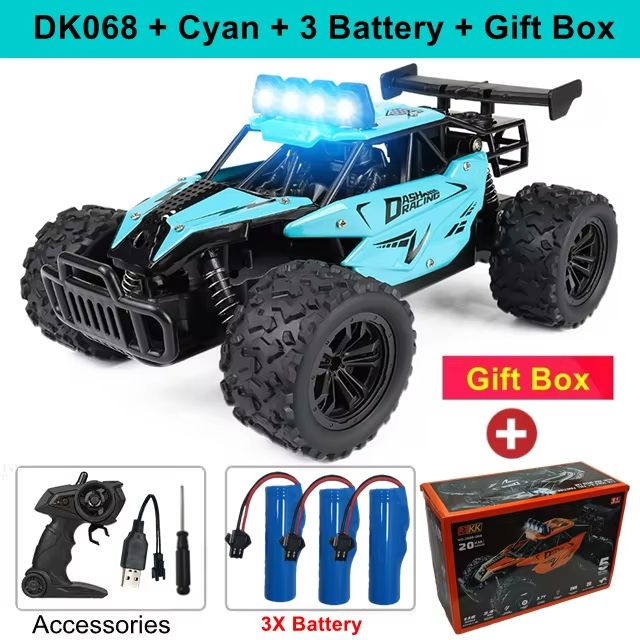 1 Is To 16 RC Drift Racing Car  HighSpeed Remote Control OffRoad Vehicle With LED Lights  Alloy Bod 17