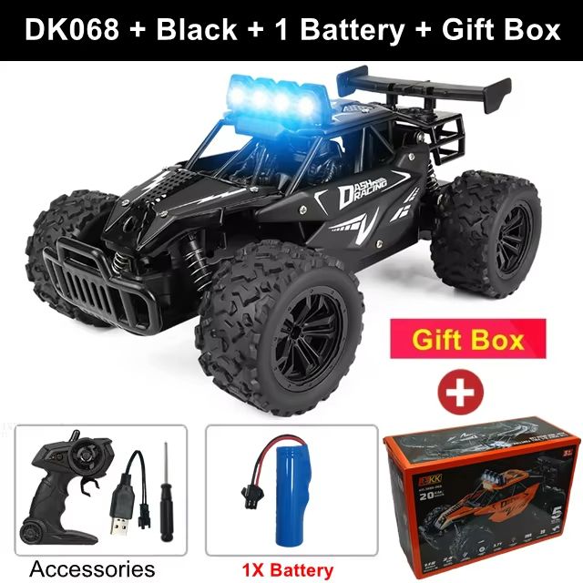 1 Is To 16 RC Drift Racing Car  HighSpeed Remote Control OffRoad Vehicle With LED Lights  Alloy Bod 18
