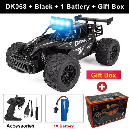 1 Is To 16 RC Drift Racing Car  HighSpeed Remote Control OffRoad Vehicle With LED Lights  Alloy Bod 18