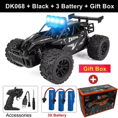 1 Is To 16 RC Drift Racing Car  HighSpeed Remote Control OffRoad Vehicle With LED Lights  Alloy Bod 20