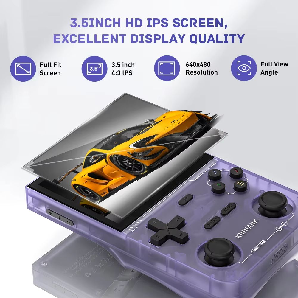 KINHANK Retro Handheld Game Console  Portable Emulator With 16000 Games  35 IPS Screen 2