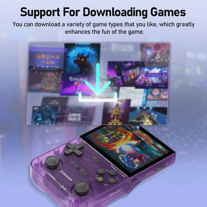 KINHANK Retro Handheld Game Console  Portable Emulator With 16000 Games  35 IPS Screen 3