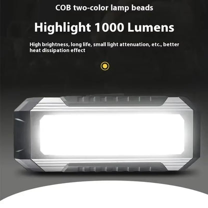 Magnetic Waterproof LED Work Light  Rechargeable 4000mAh Portable COB Flashlight For Camping  Emerg 1