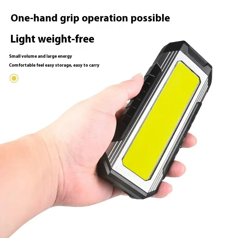 Magnetic Waterproof LED Work Light  Rechargeable 4000mAh Portable COB Flashlight For Camping  Emerg 2