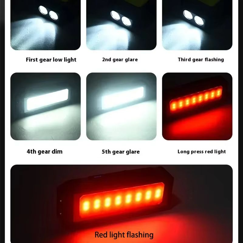 Magnetic Waterproof LED Work Light  Rechargeable 4000mAh Portable COB Flashlight For Camping  Emerg 5